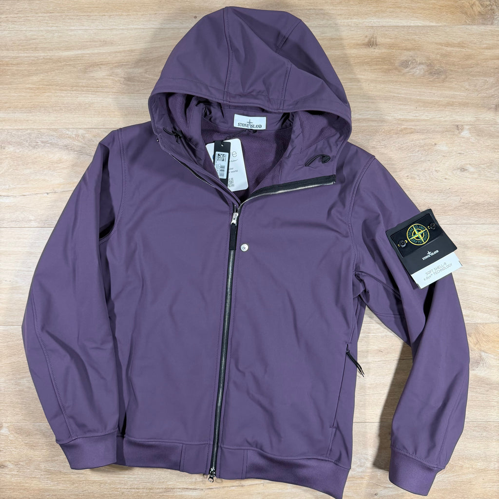Stone Island Soft Shell-R Jacket in Amaranth