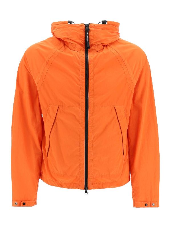 Cp Company Goggle Hooded Chrome Jacket In Harvest Pumpkin