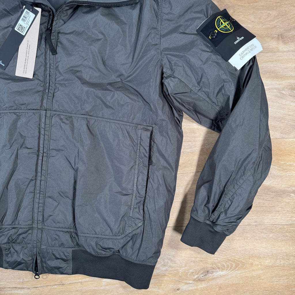 Stone Island Crinkle Reps NY Padded Jacket in Lead Grey