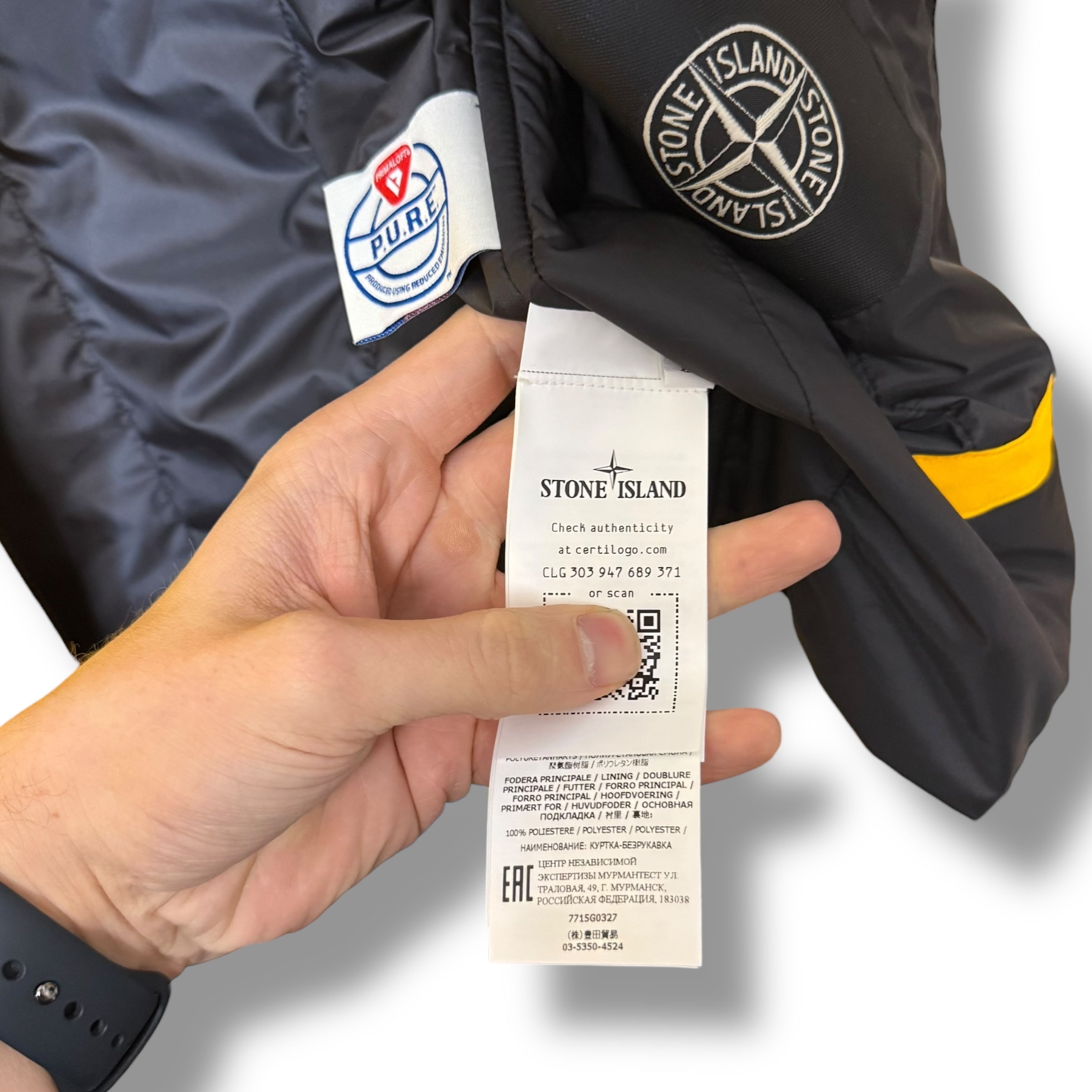 Stone Island Soft Shell Primaloft Gilet (L, 22.5”)