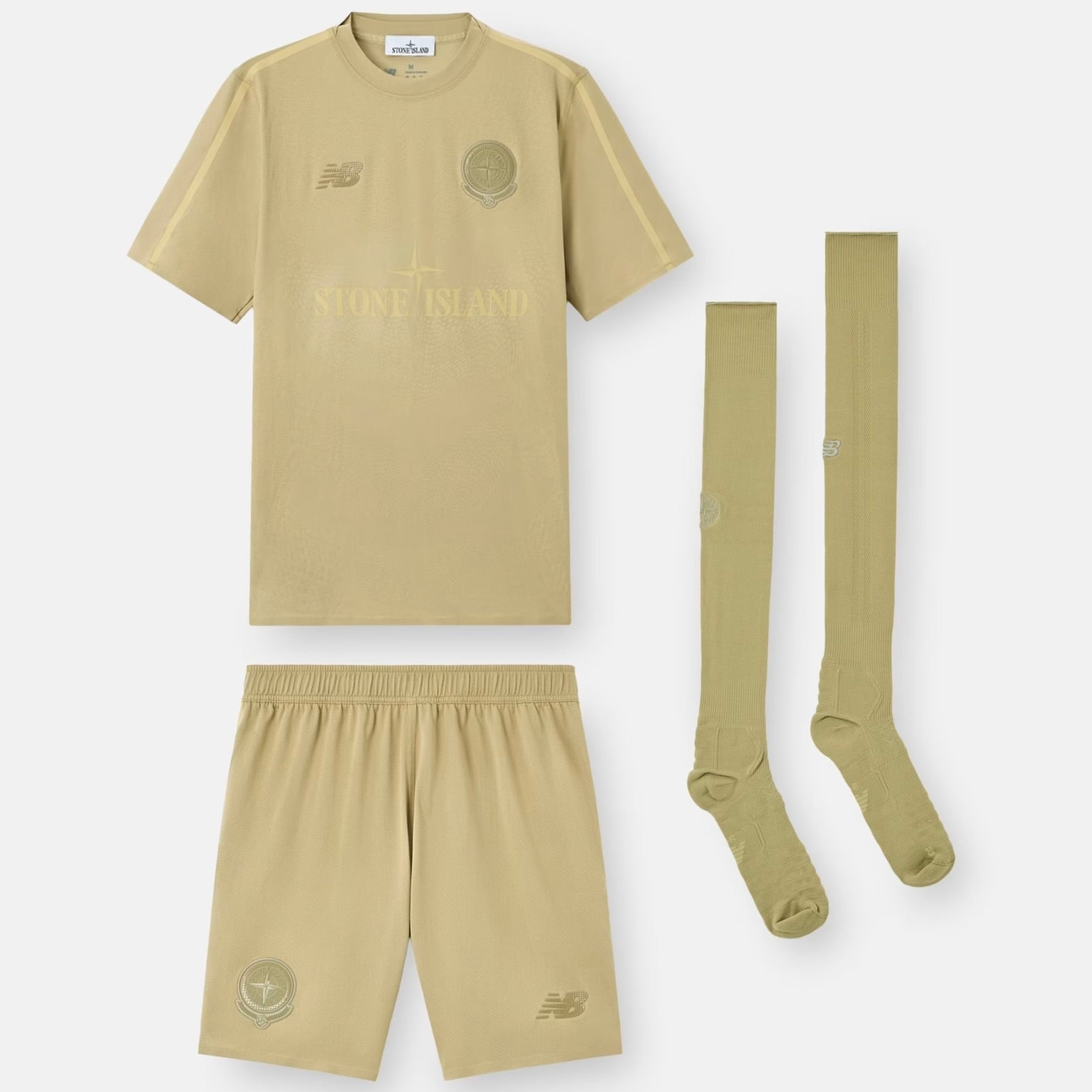 Stone Island x New Balance Football Kit in Beige