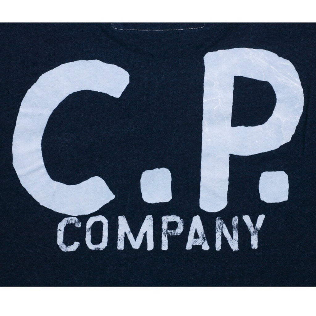 Cp Company Indigo Jersey Sailor Logo T-Shirt Dark Blue