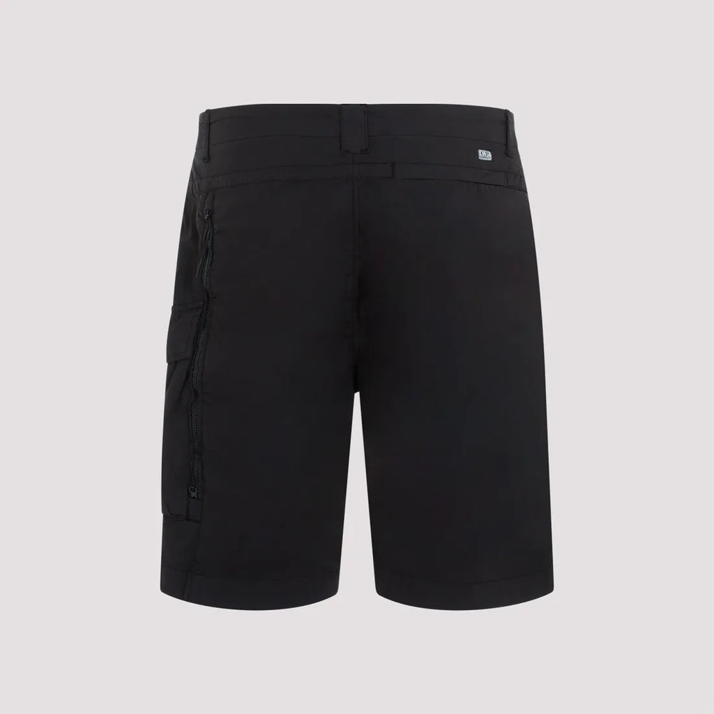 Cp Company 50-Fili Lens Cargo Shorts in Black
