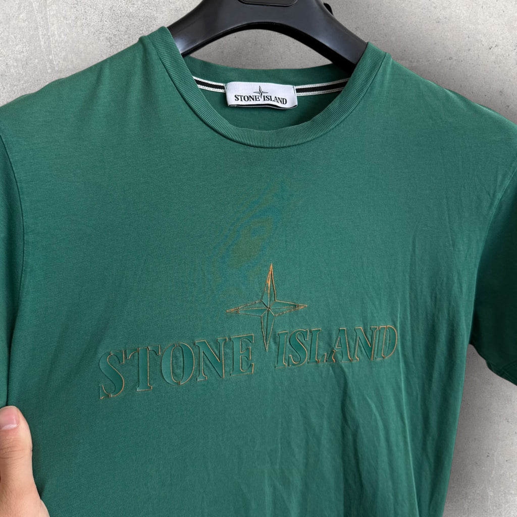 Stone Island Green T-shirt (M, 20”)