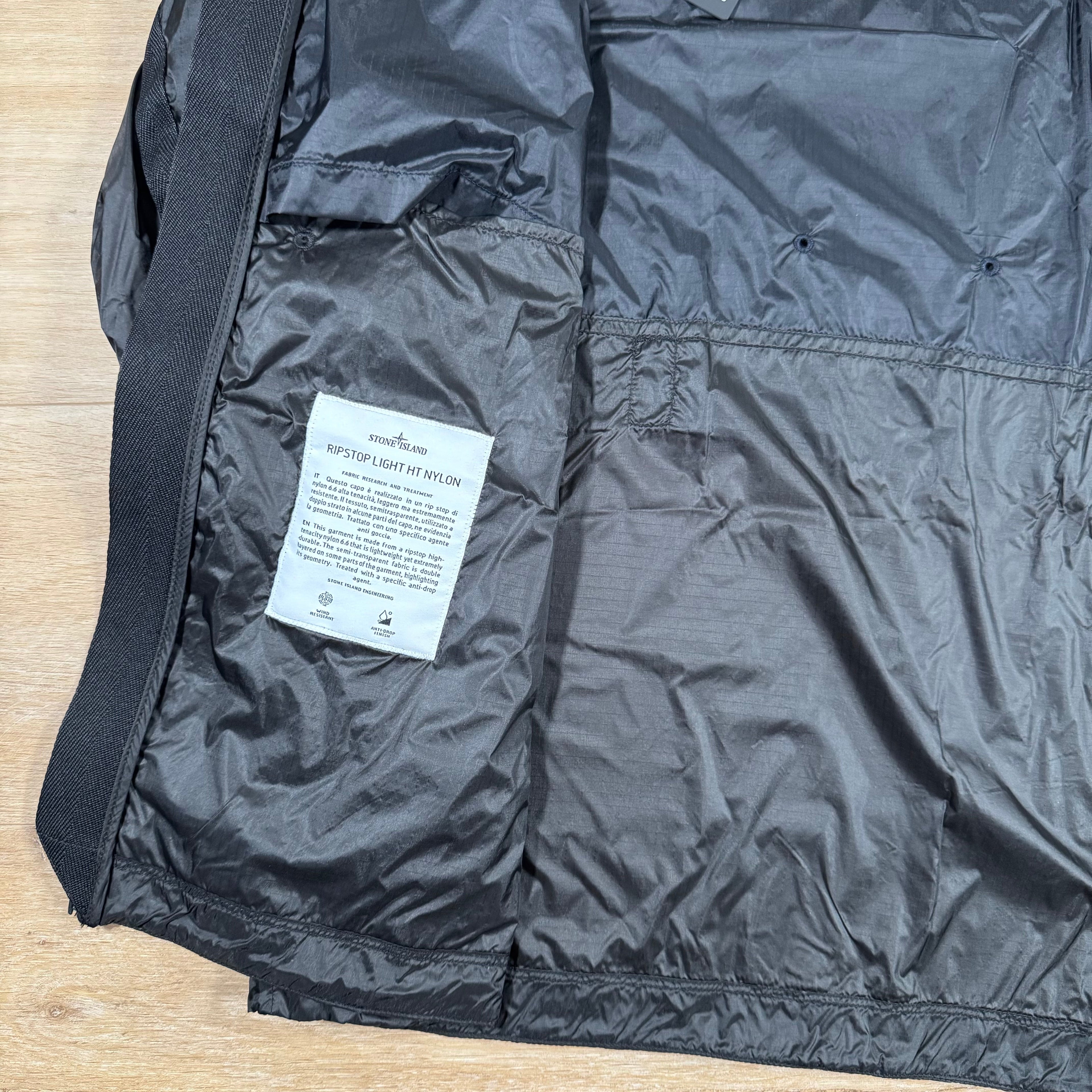 Stone Island Ripstop Light HT Nylon Jacket in Lead Grey