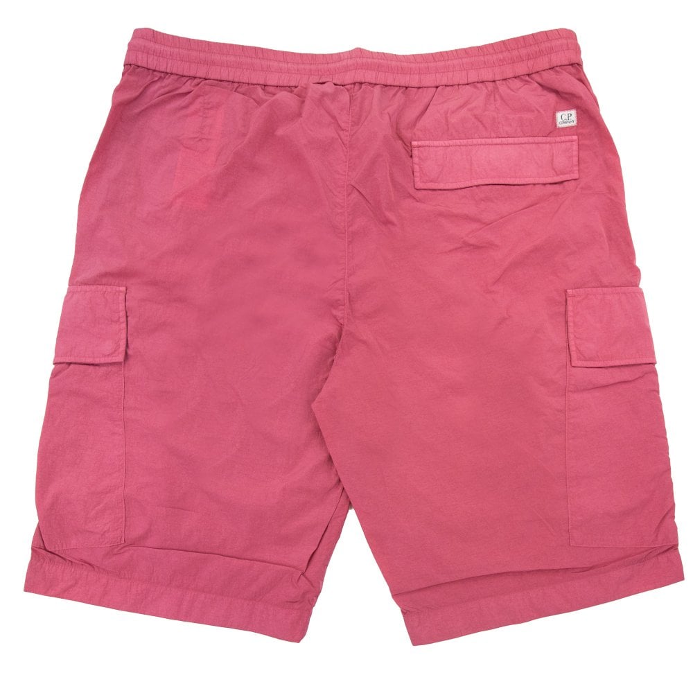 Cp Company 179A Chrome-R Cargo Shorts In Red Bud