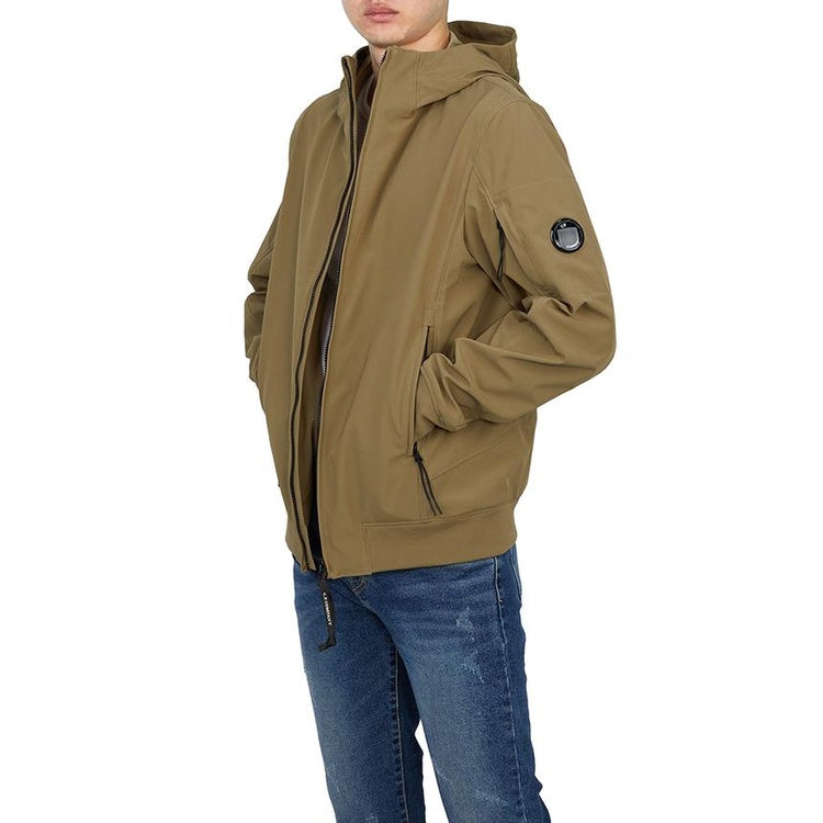 Cp Company Lens S/S Soft Shell Jacket Lead Grey