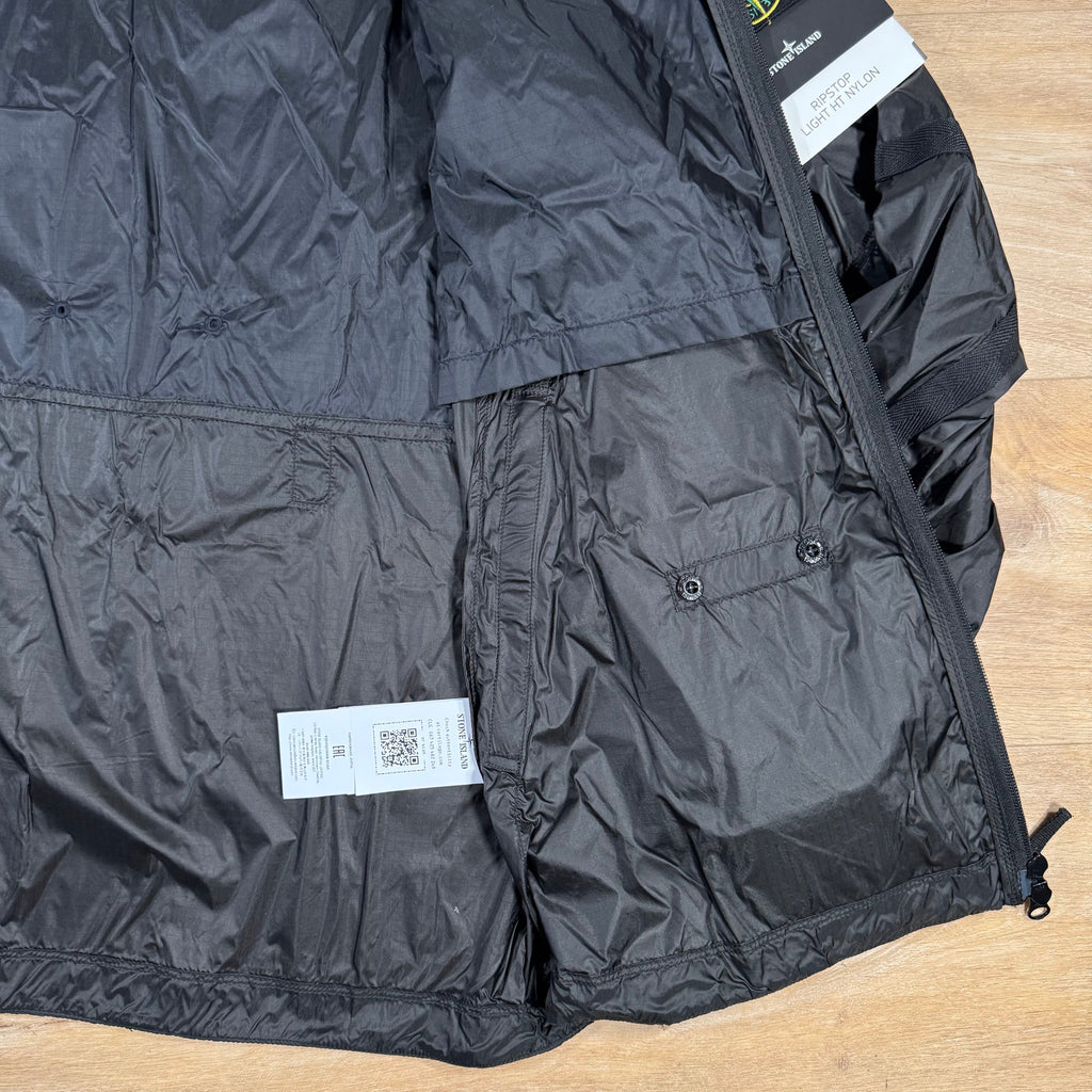 Stone Island Ripstop Light HT Nylon Jacket in Lead Grey