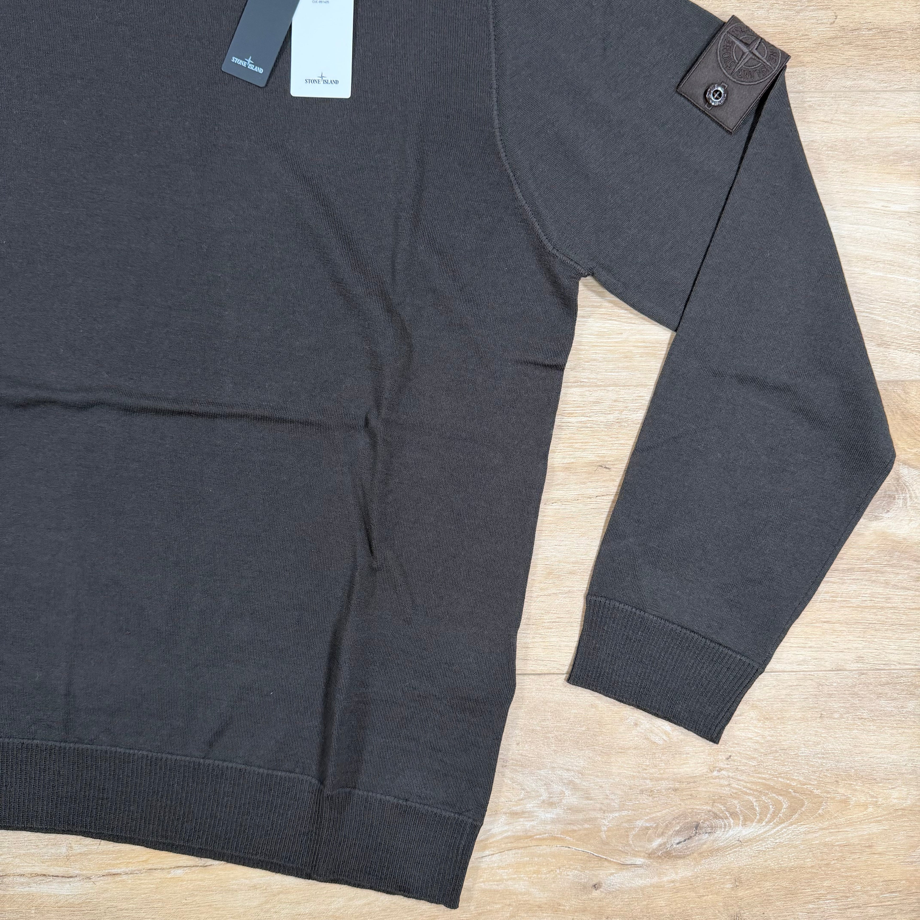 Stone Island Ghost Pure Light RWS Wool Turtleneck Jumper in Dark Brown