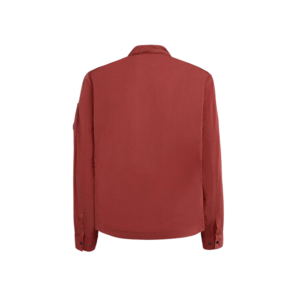 Cp Company Chrome-R Overshirt In 041A Red
