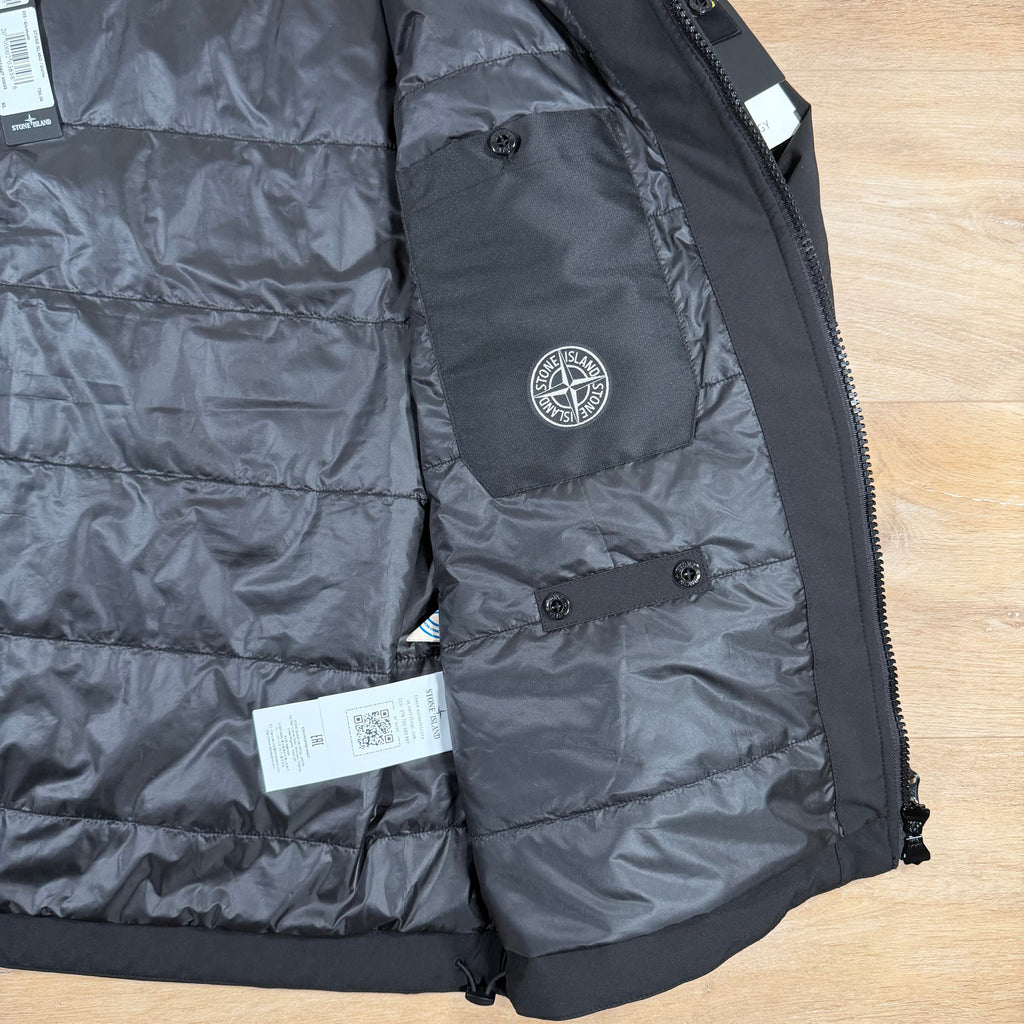 Stone Island Soft Shell-R with Primaloft Jacket in Black