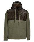 Cp Company Diagonal Fleece Overhead Hoodie In Ivy Green