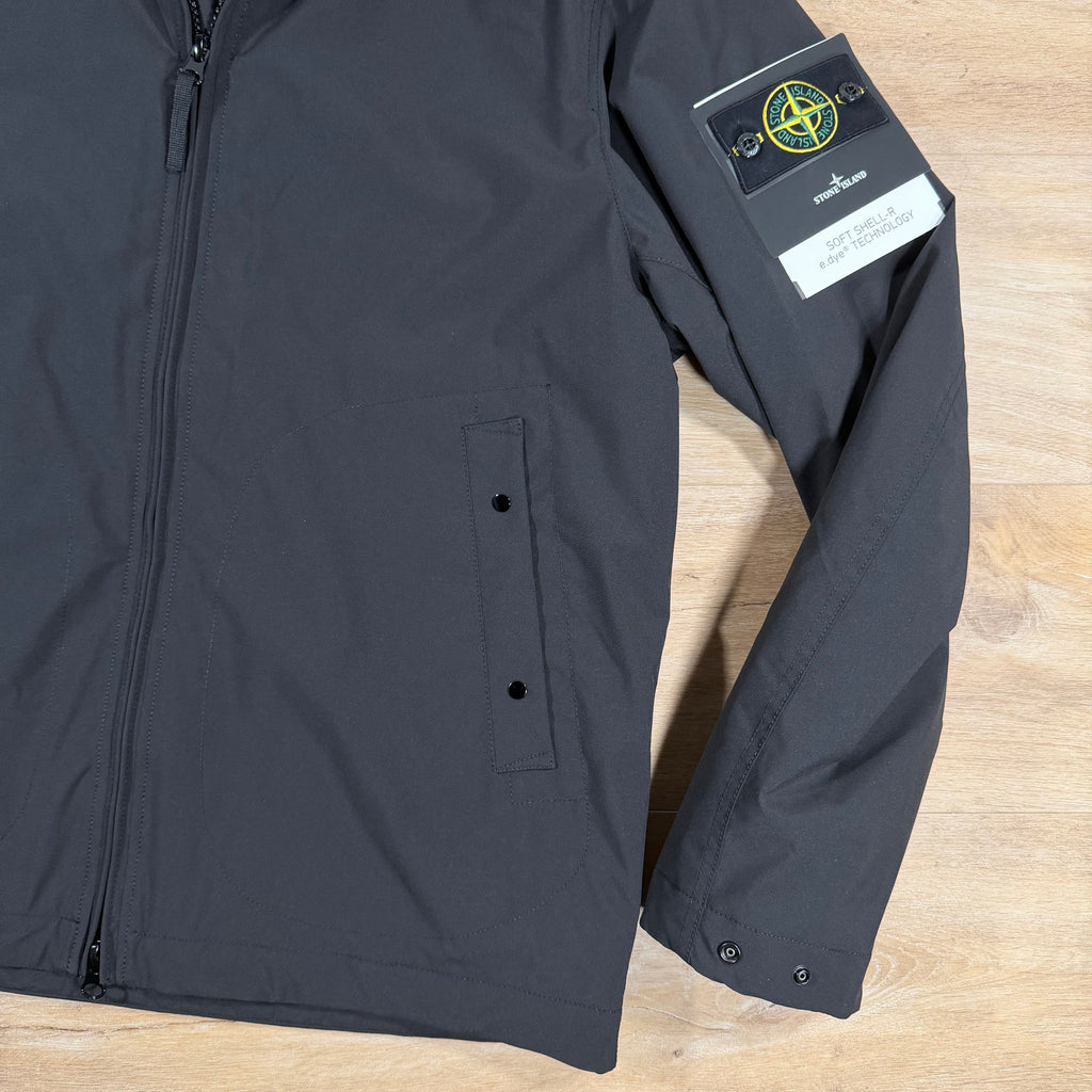Stone Island Soft Shell-R with Primaloft Jacket in Black