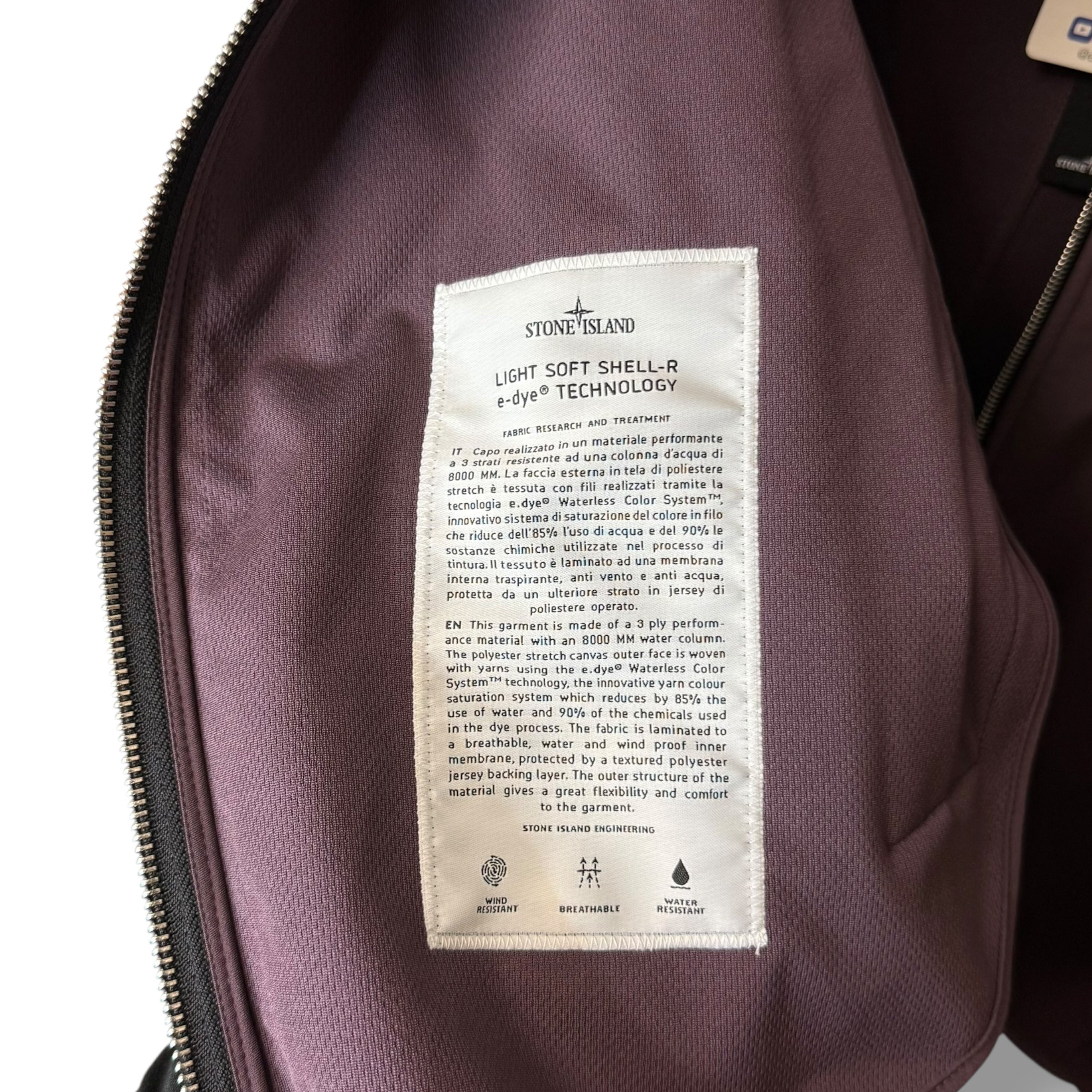 Stone Island Soft Shell Parka (XL, 25.5”)