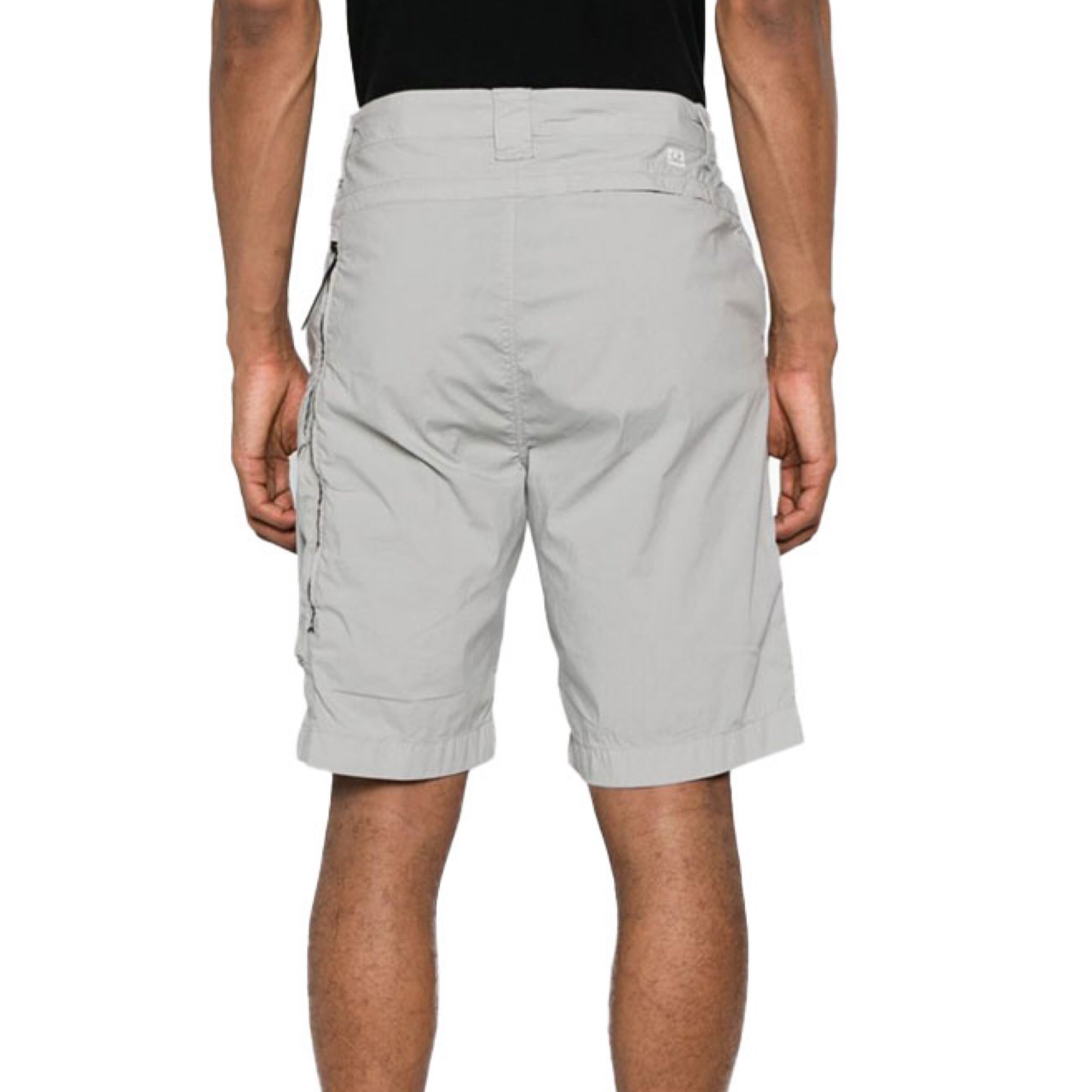 Cp Company 50-Fili Lens Cargo Shorts in Drizzle Grey