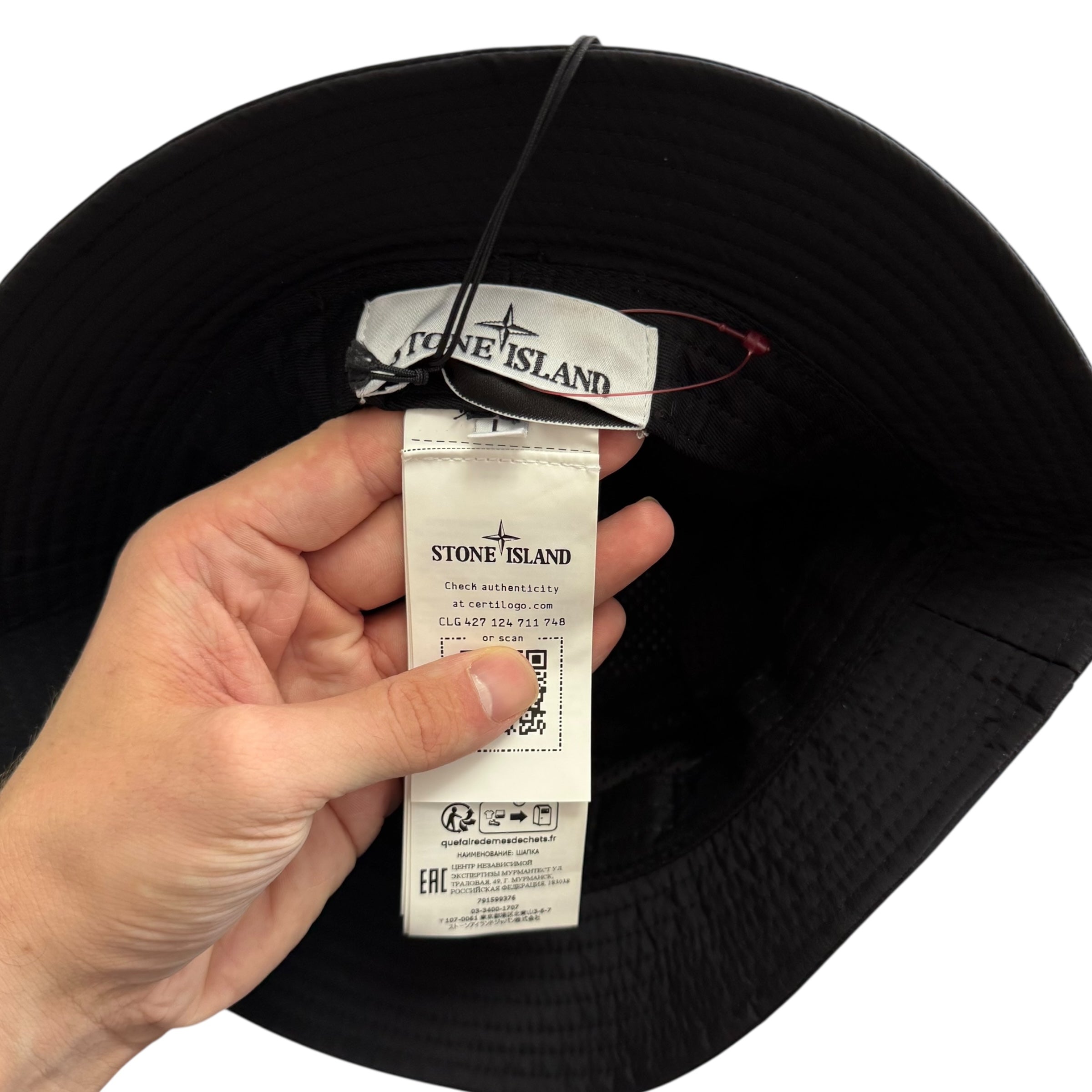 Stone Island Nylon Bucket Hat (L)