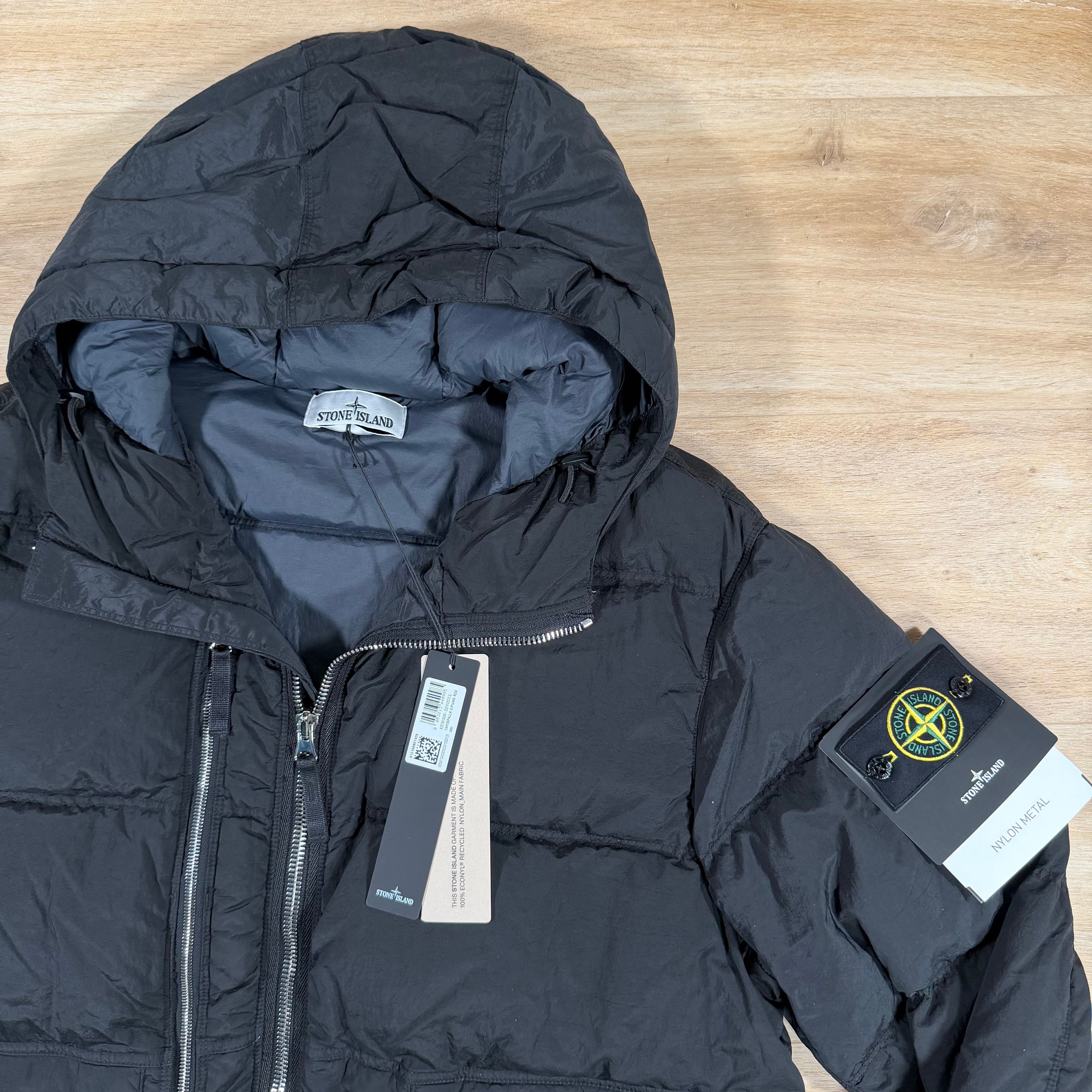 Stone Island Nylon Metal Down Parka in Black