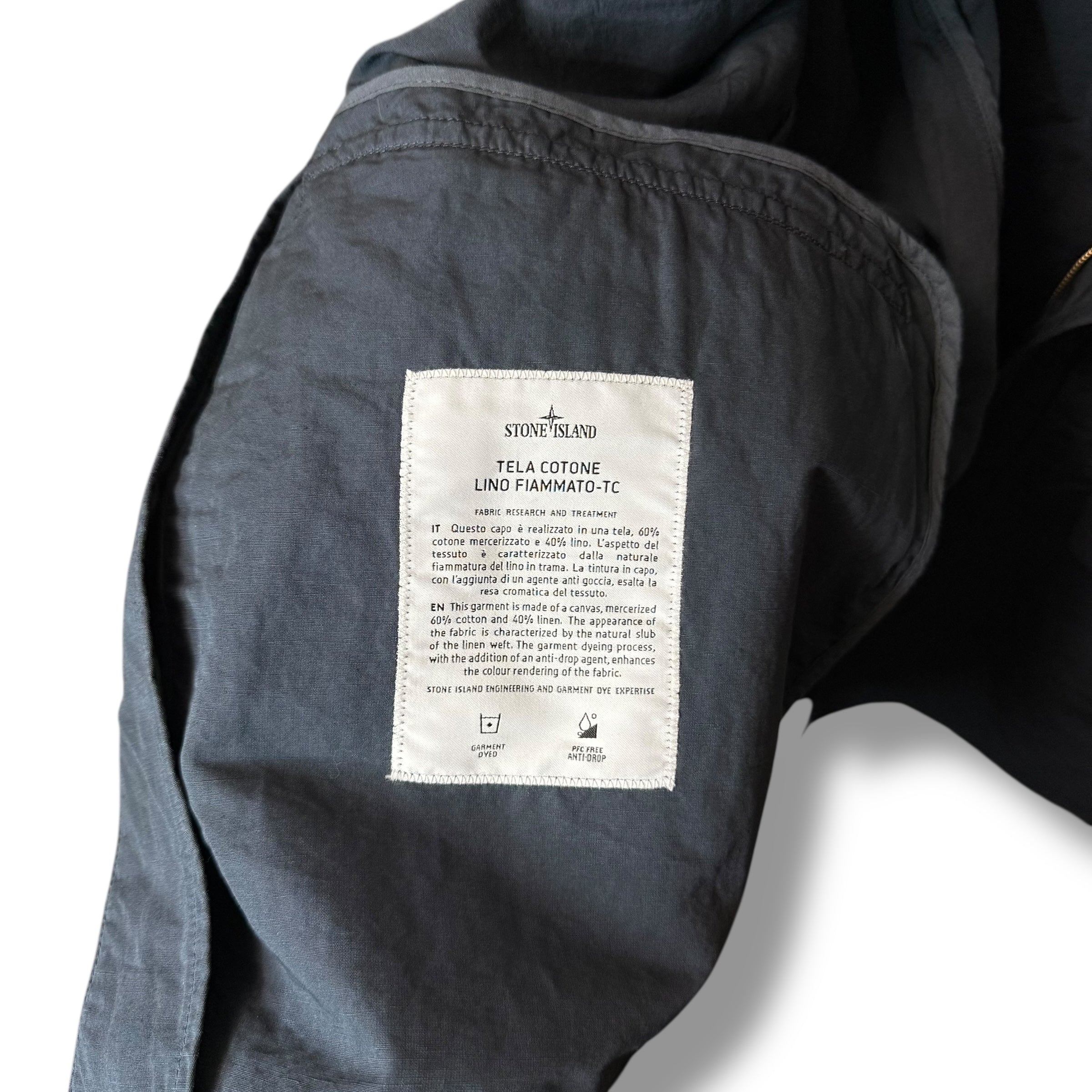 Stone Island Tela Cotone Lino Fiammato-TC (3XL, 27.5”)