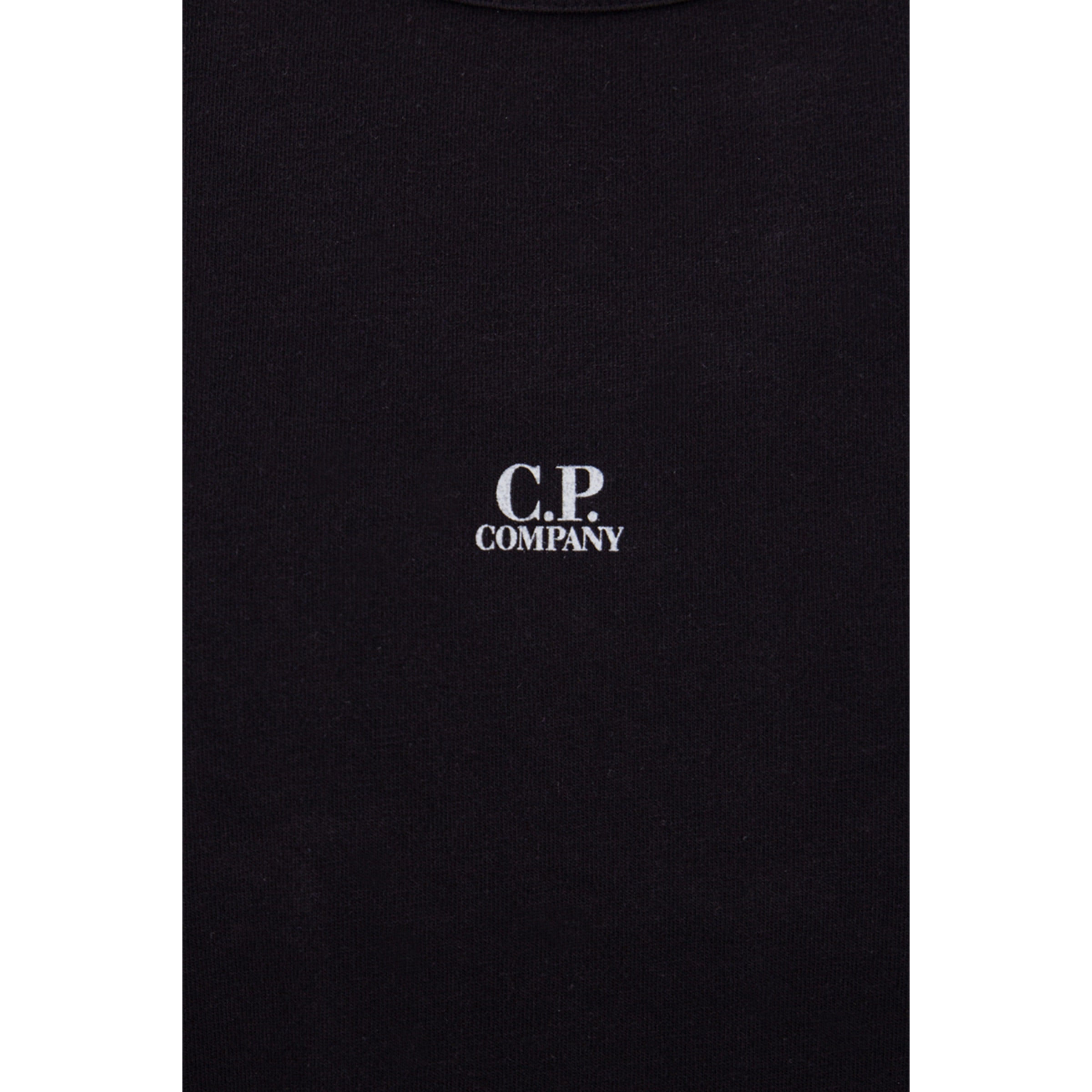 Cp Company Resist Dyed Small Logo T-Shirt In Black