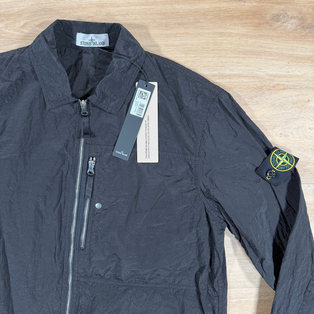 Stone Island Nylon Metal Overshirt in Black