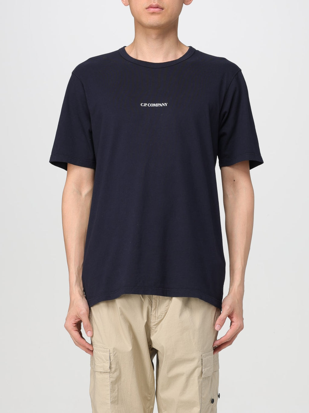 Cp Company Small Logo T-Shirt In Navy