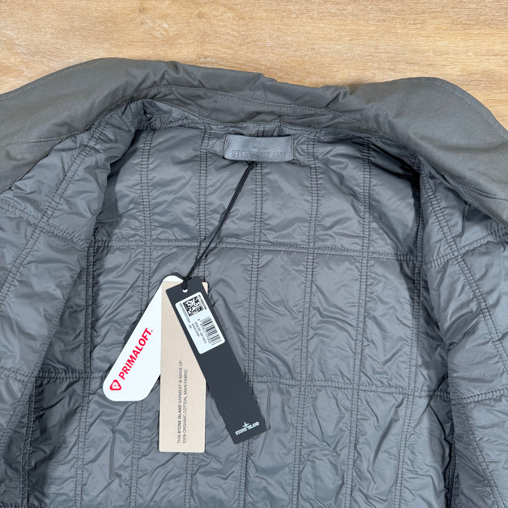 Stone Island Ghost Weatherproof Cotton Canvas Blazer in Dark Grey