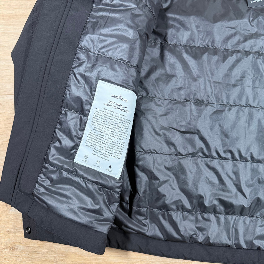 Stone Island Soft Shell-R with Primaloft Jacket in Black