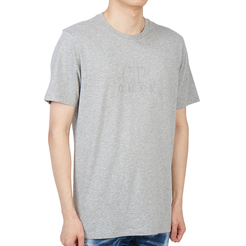 Cp Company Tonal Logo in T-Shirt in Grey
