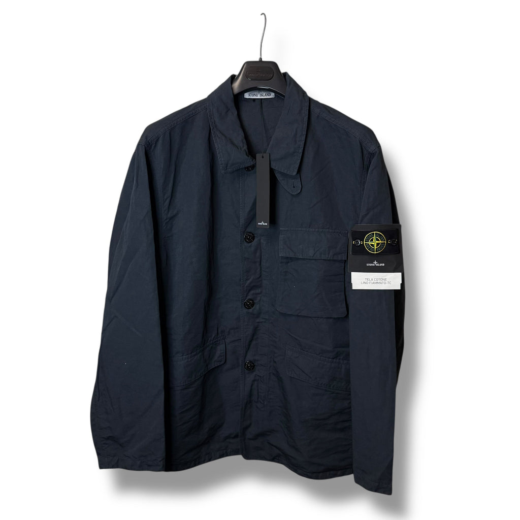 Stone Island Tela Cotone Lino Fiammato-TC (3XL, 27.5”)