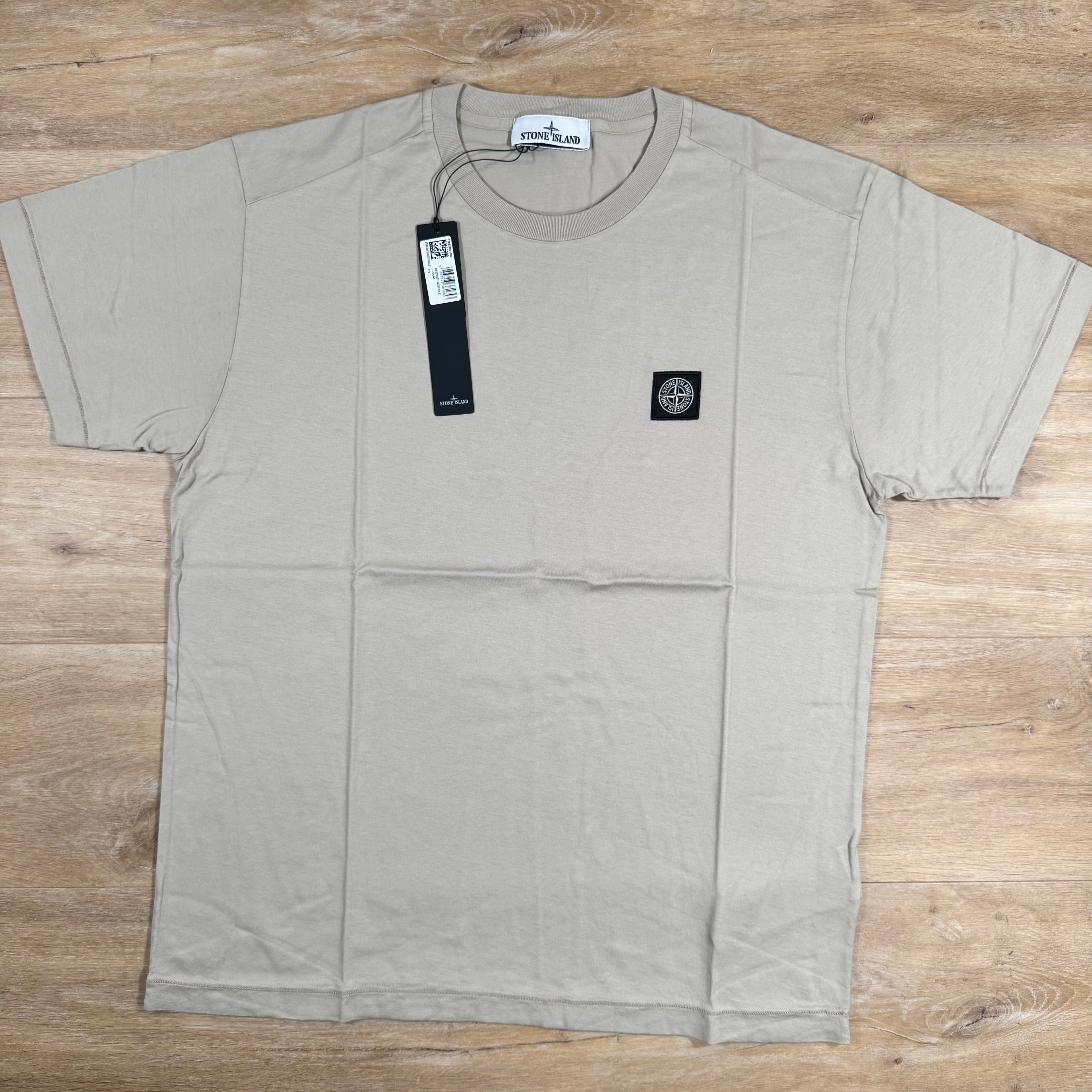 Stone Island Patch Logo T-Shirt in Desert