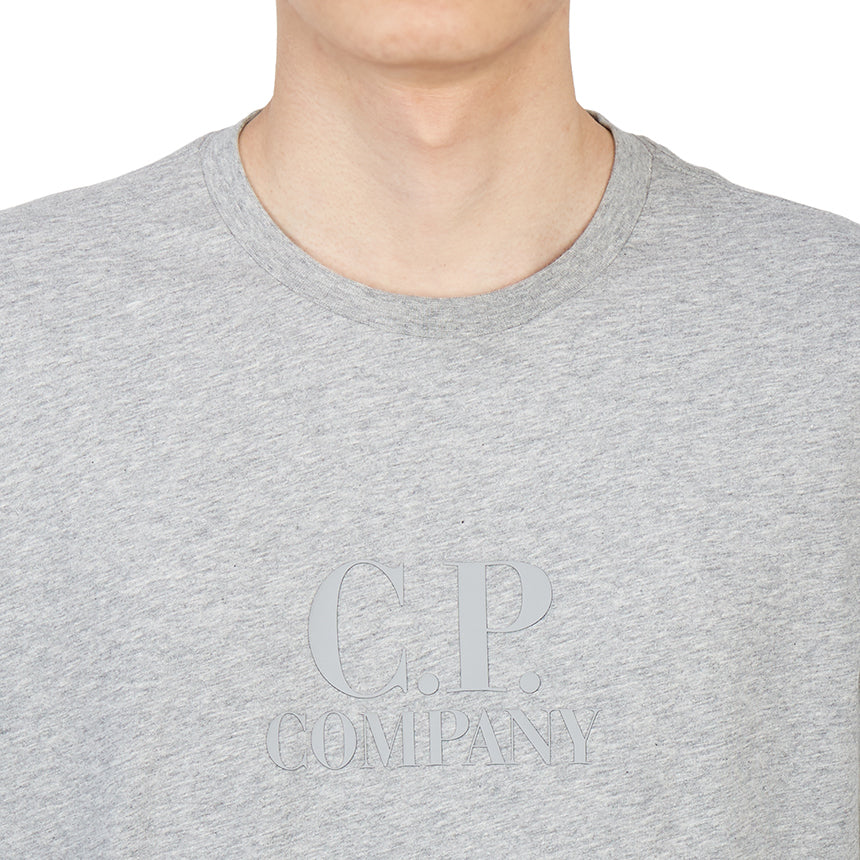 Cp Company Tonal Logo in T-Shirt in Grey