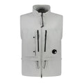 Cp Company Shell Utility Lens Gilet in Drizzle Grey