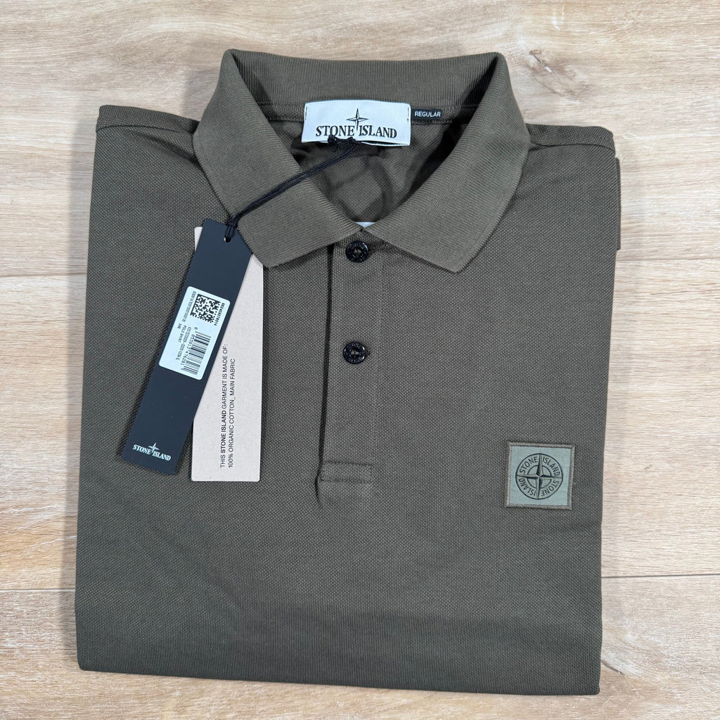 Stone Island Regular Fit Polo Shirt in Military Green