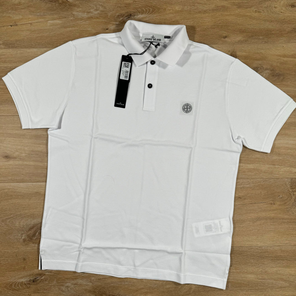 Stone Island Regular Fit Polo Shirt in White