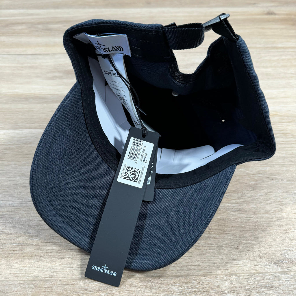 Stone Island Cotton Reps Baseball Cap in Navy
