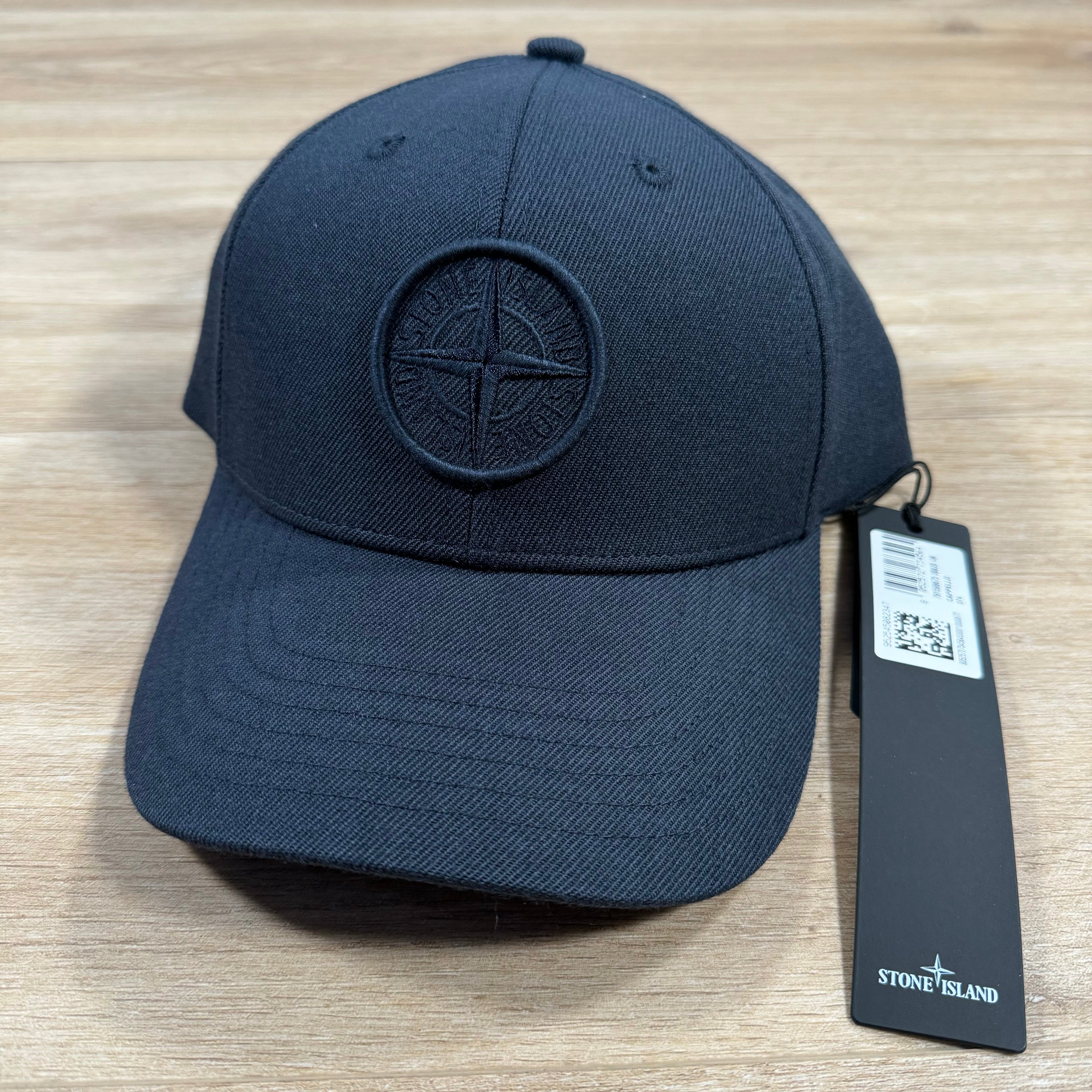 Stone Island Cotton Reps Baseball Cap in Navy