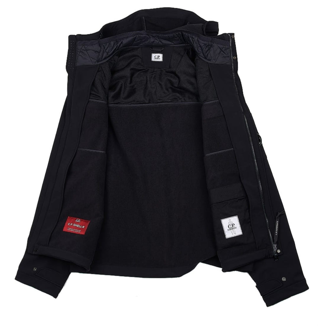 Cp Company A/W Shell-R Lens Chest Pocket Jacket In Black