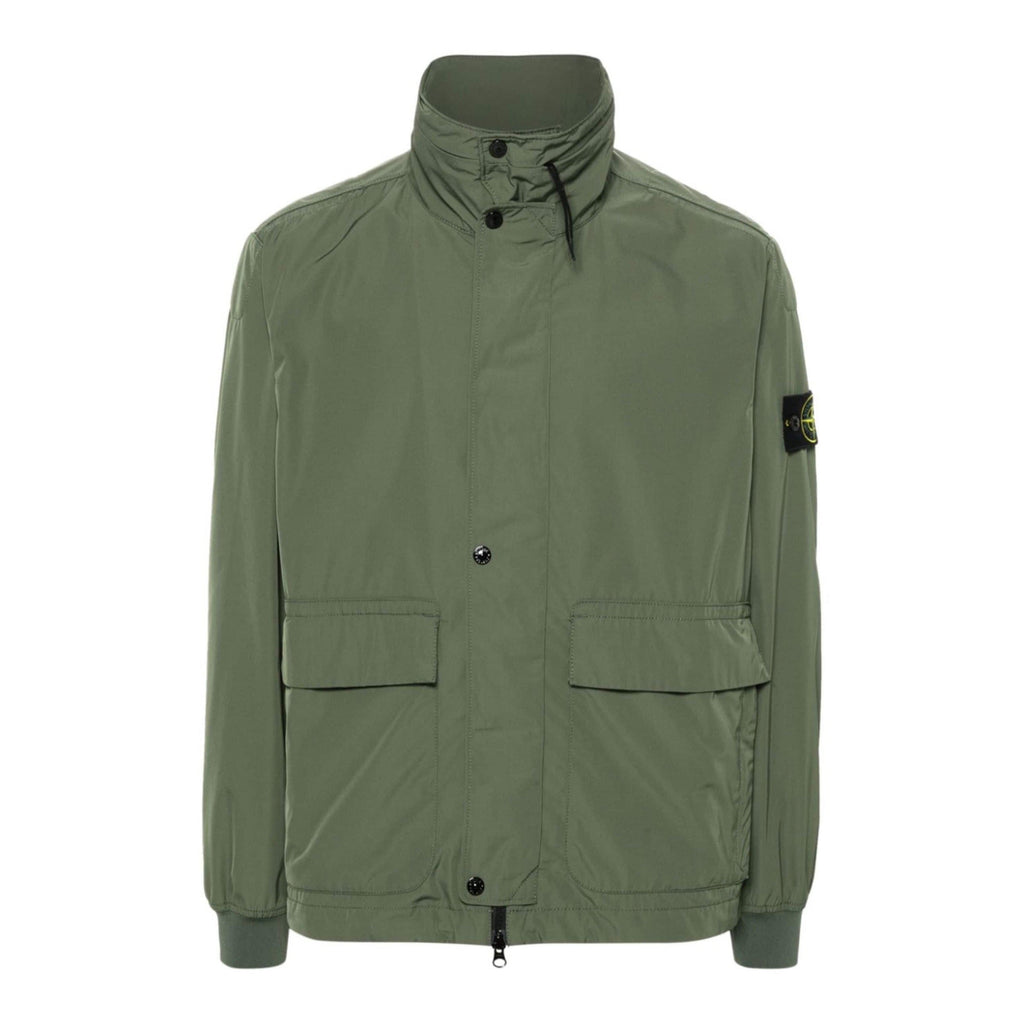 Stone Island Micro Twill Lightweight Jacket in Olive