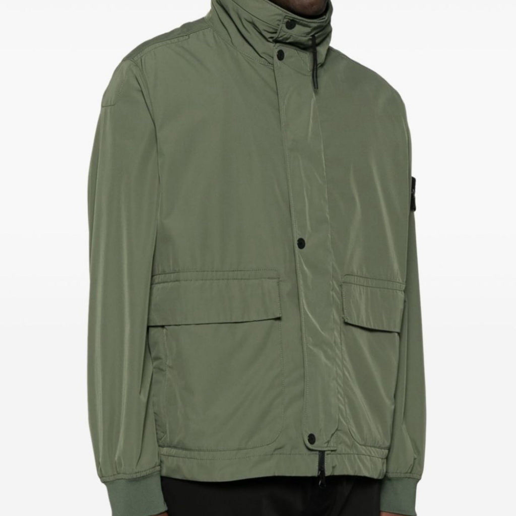 Stone Island Micro Twill Lightweight Jacket in Olive