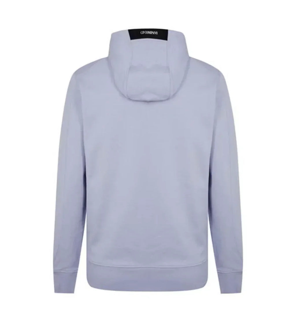 Cp Company Heavy Lens Overhead Hoodie In Cosmic Sky