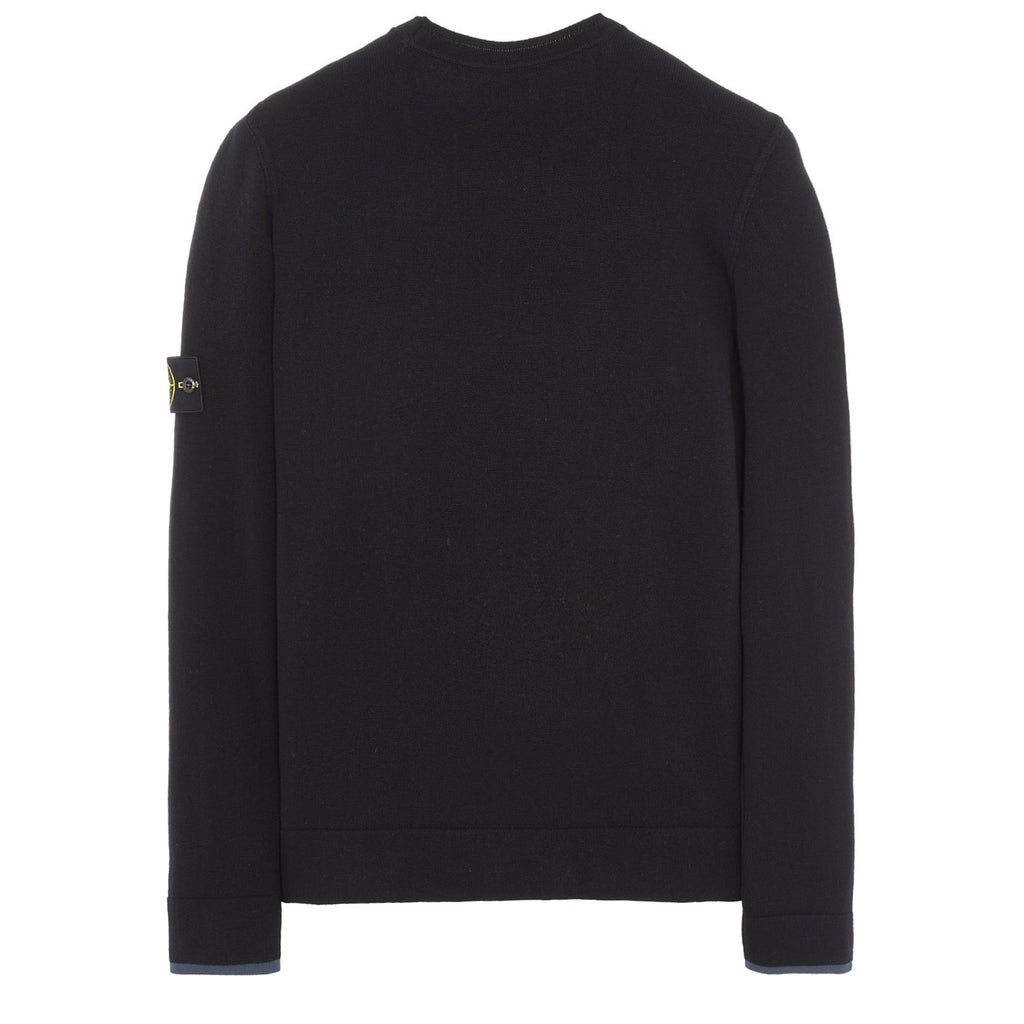 Stone Island Virgin Wool Sweatshirt in Black