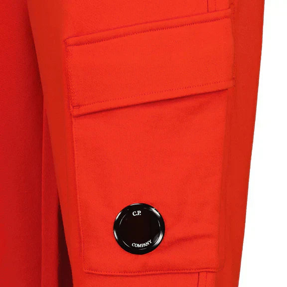 Cp Company Diagonal Raised Lens Joggers in Fiery Red