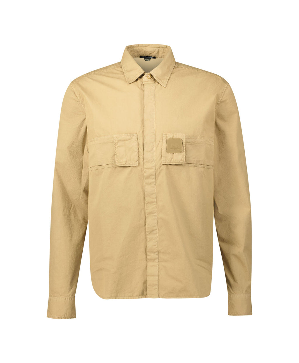 Cp Company Metropolis Series Button Up Shirt in Cumin