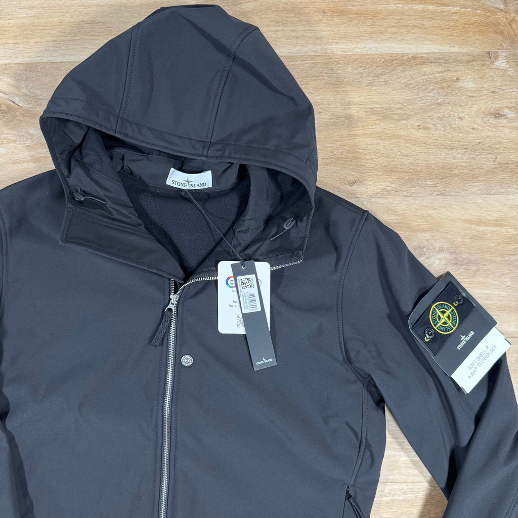 Stone Island Soft Shell-R Jacket in Black