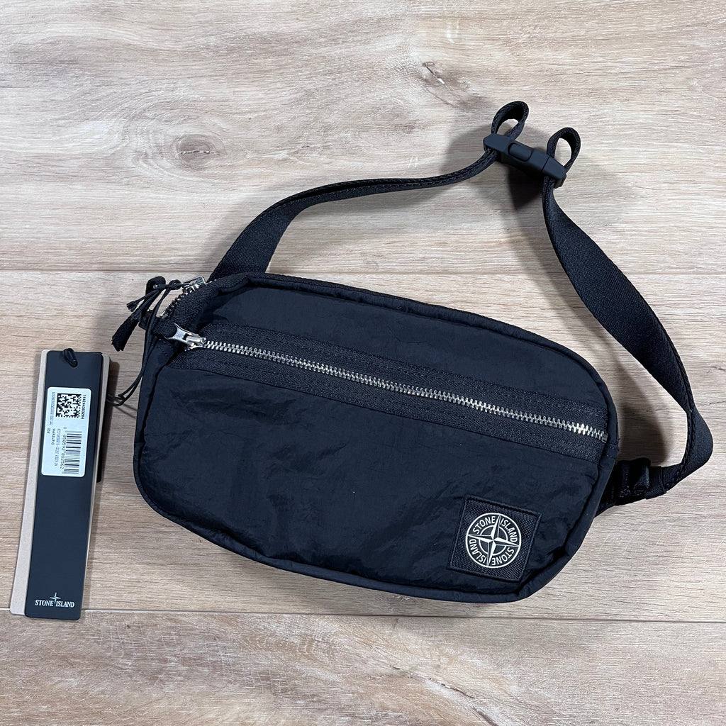 Stone Island Nylon Metal Belt Bag in Black