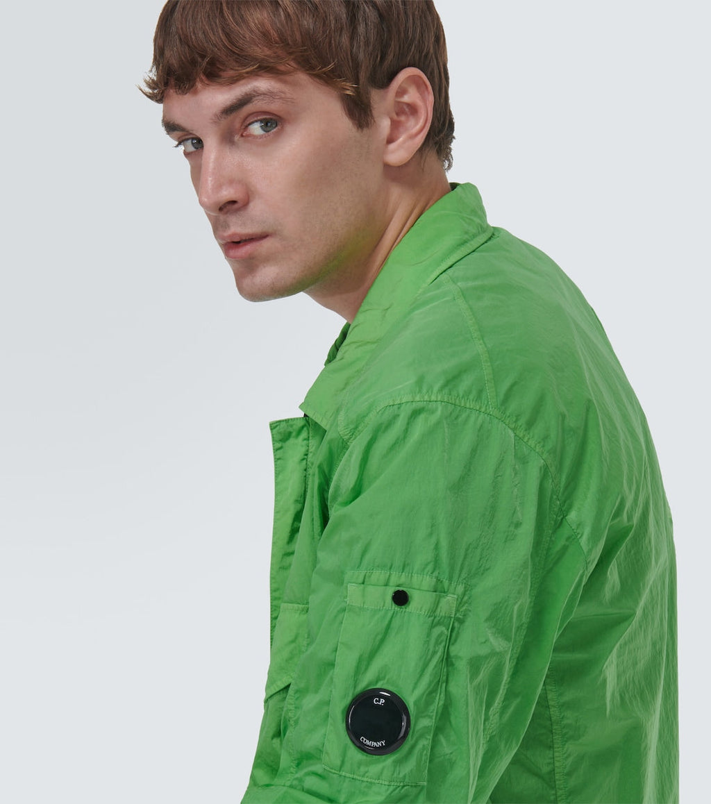 Cp Company Chrome-R Overshirt In Green