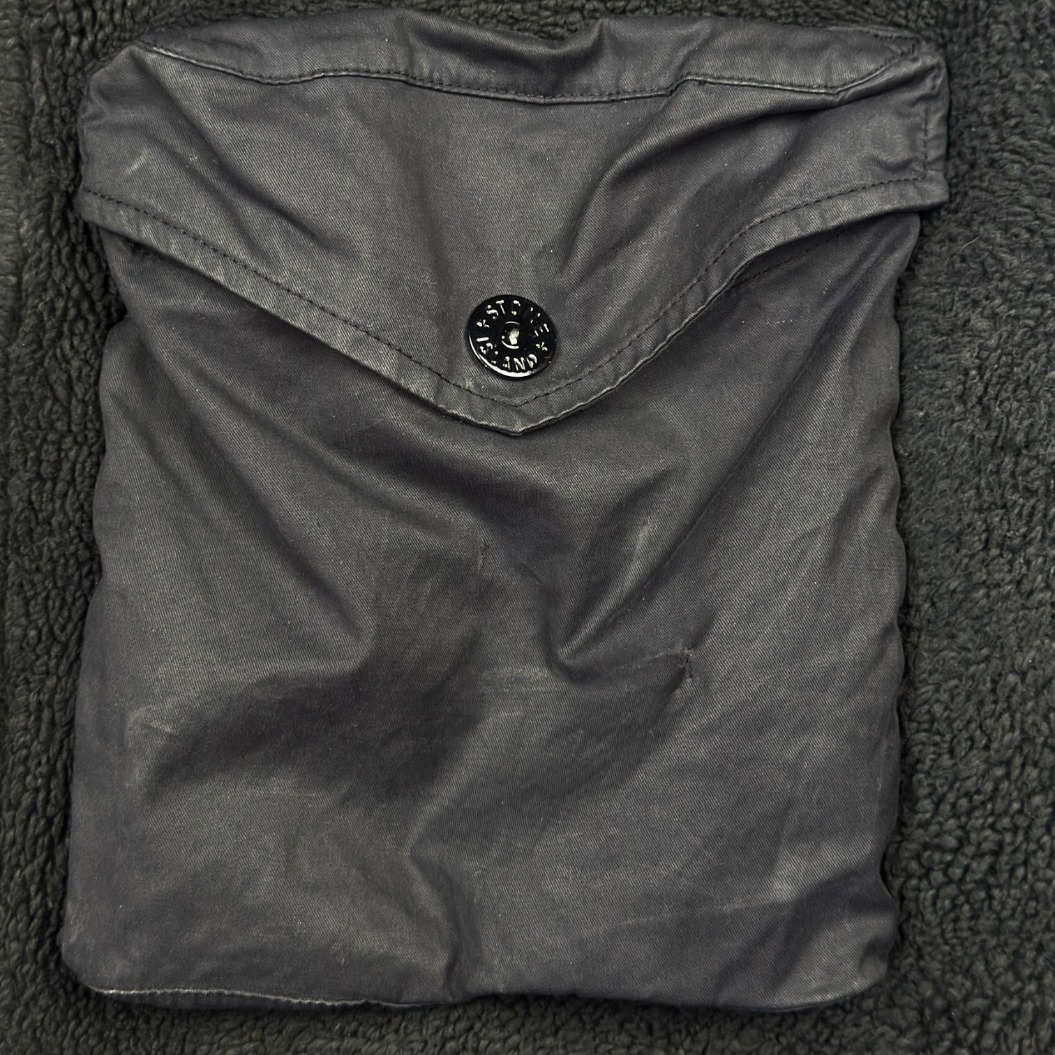 Stone Island Teddy Fleece Jacket A/W 21 Black