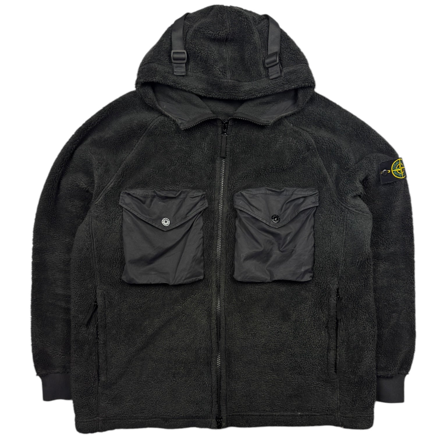 Stone Island Teddy Fleece Jacket A/W 21 Black