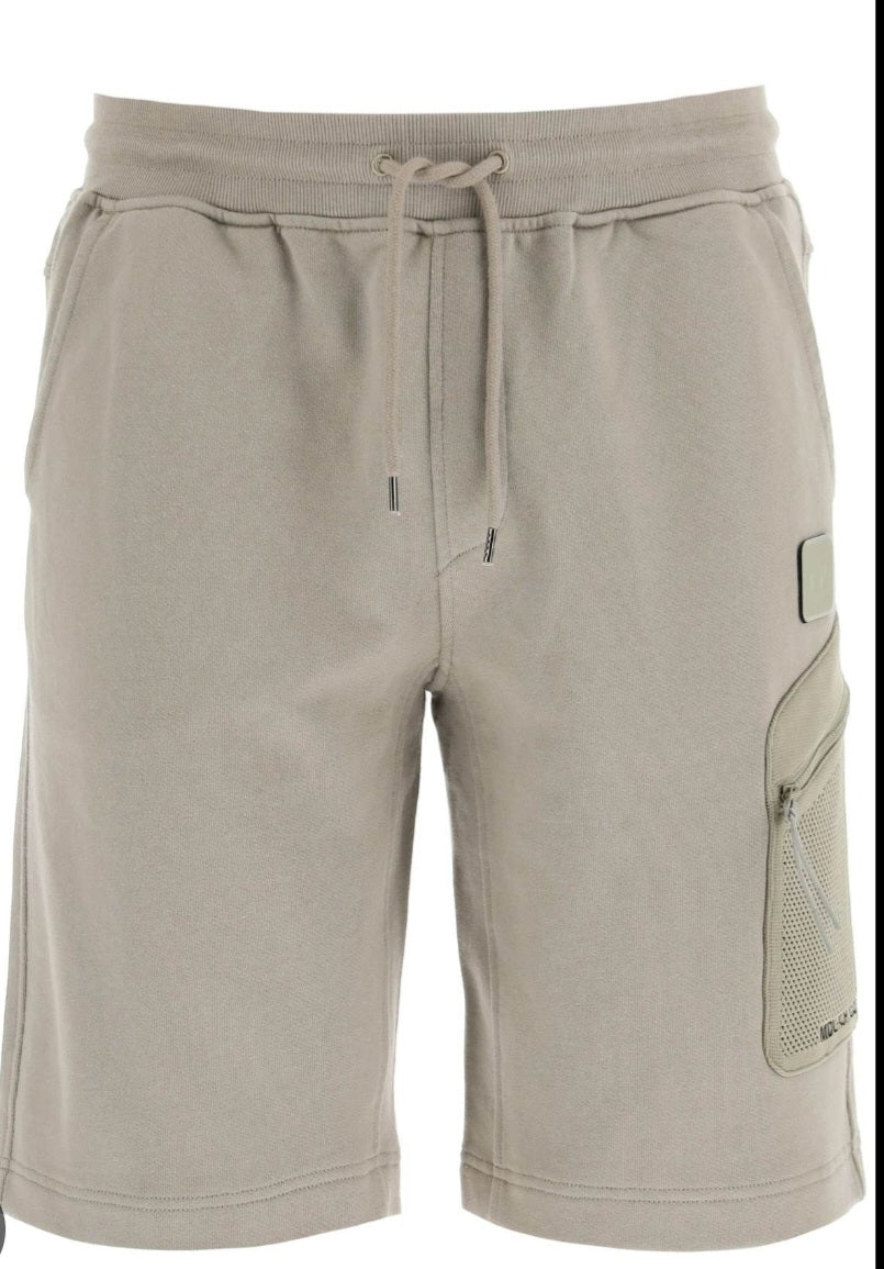 Cp Company Loose Fit Metropolis Series Diagonal Raised Shorts in Seneca Rock