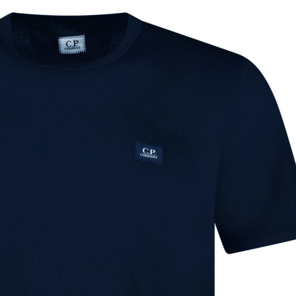 CP Company 30/1 Jersey Logo Patch Navy T-Shirt